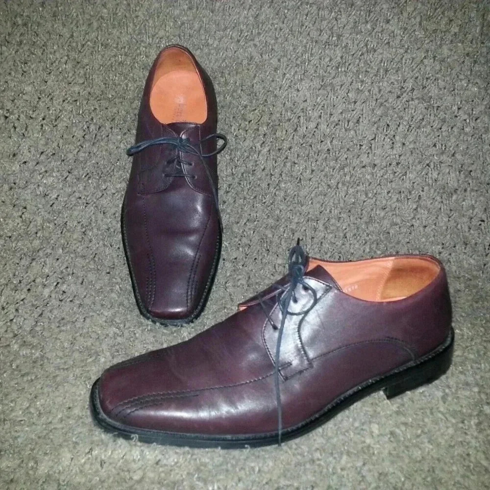 ROBERT CAMERON-Oxblood Oxfords-Wine Leather-Size 11E-Excellent